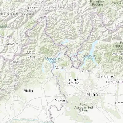 Map showing location of Cuveglio (45.906080, 8.733330)