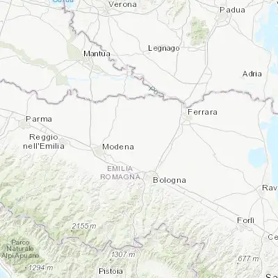 Map showing location of Decima (44.710450, 11.229780)