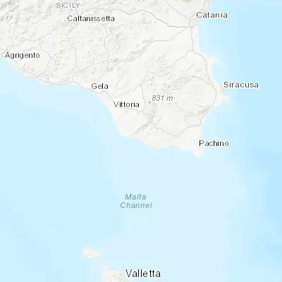 Map showing location of Donnalucata (36.761170, 14.640220)