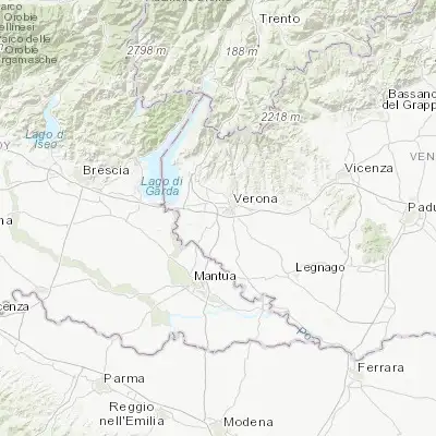 Map showing location of Dossobuono (45.393330, 10.910540)