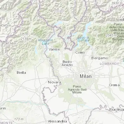 Map showing location of Fagnano Olona-Bergoro (45.669770, 8.859940)