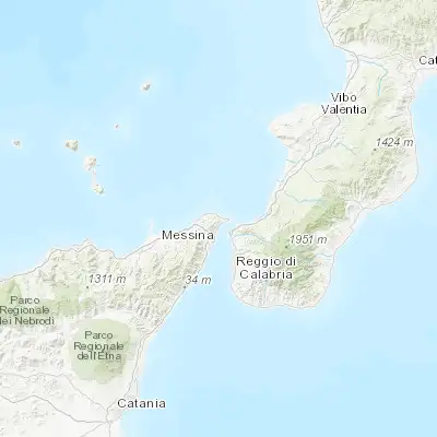Map showing location of Faro Superiore (38.267940, 15.582680)