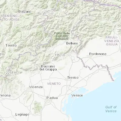 Map showing location of Farra di Soligo (45.905280, 12.124440)