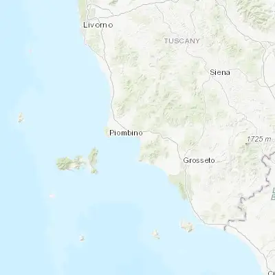 Map showing location of Follonica (42.927790, 10.764510)