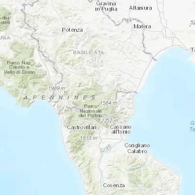 Map showing location of Francavilla in Sinni (40.081420, 16.204170)