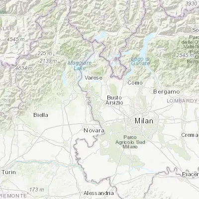 Map showing location of Gallarate (45.660190, 8.791640)