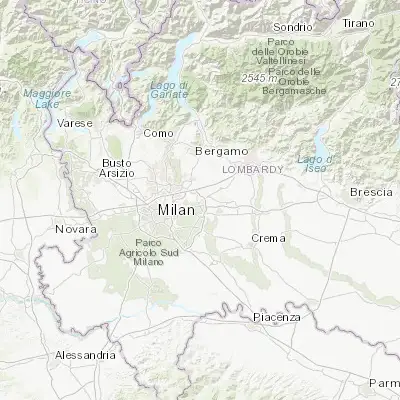 Map showing location of Gorgonzola (45.530690, 9.405310)