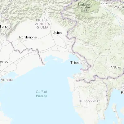 Map showing location of Grado (45.677740, 13.403230)