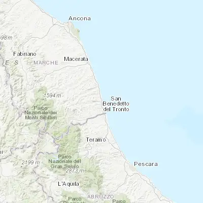 Map showing location of Grottammare (42.981820, 13.867650)