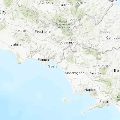 Map showing location of Grunuovo-Campomaggiore San Luca (41.272280, 13.806840)