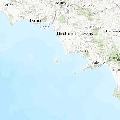 Map showing location of Ischia Porto (40.739130, 13.951000)