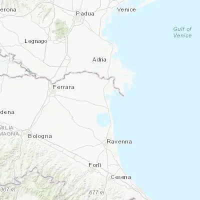 Map showing location of Lagosanto (44.762820, 12.140050)
