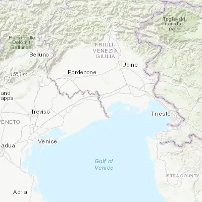 Map showing location of Latisana (45.768590, 13.006180)