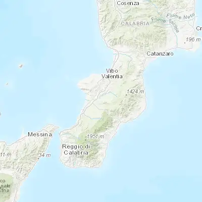 Map showing location of Laureana di Borrello (38.492150, 16.084290)