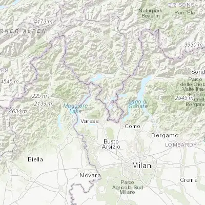 Map showing location of Lavena Ponte Tresa (45.967100, 8.857250)