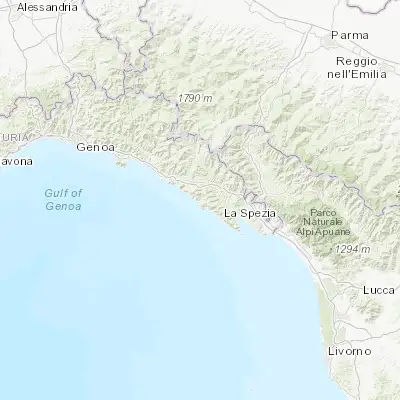 Map showing location of Levanto (44.174240, 9.616700)