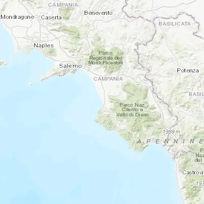 Map showing location of Licinella-Torre di Paestum (40.406560, 14.997640)