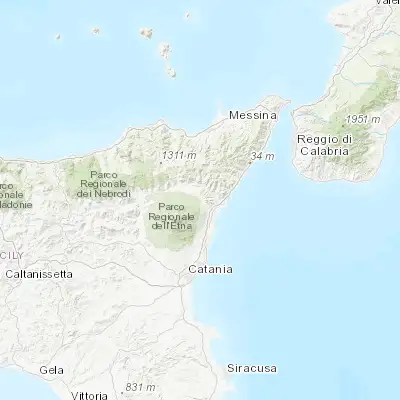 Map showing location of Linguaglossa (37.842430, 15.137740)