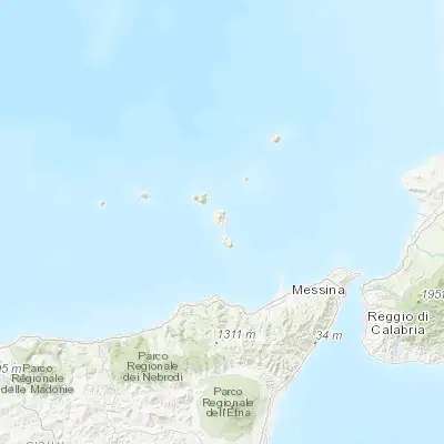 Map showing location of Lipari (38.467430, 14.953980)