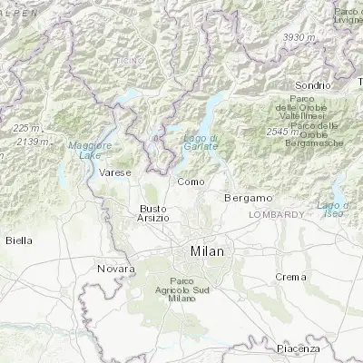 Map showing location of Lipomo (45.792880, 9.120240)