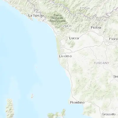Map showing location of Livorno (43.544270, 10.326150)