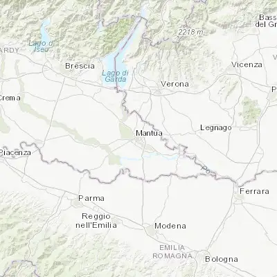 Map showing location of Lunetta-Frassino (45.160160, 10.820590)