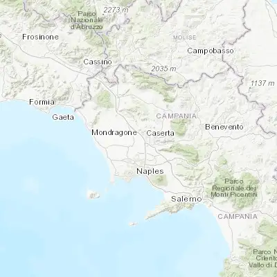 Map showing location of Macerata Campania (41.063270, 14.277500)
