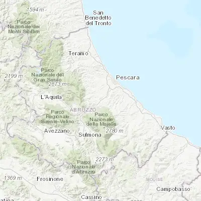Map showing location of Manoppello Scalo (42.307620, 14.053630)
