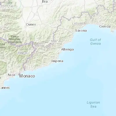 Map showing location of Marina di Andora (43.953530, 8.154600)