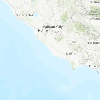 Map showing location of Marina di Ardea-Tor San Lorenzo (41.554390, 12.541150)