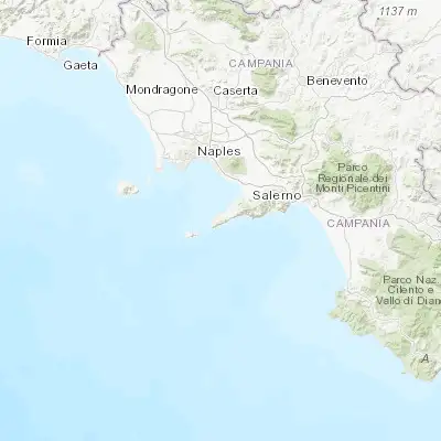 Map showing location of Massa Lubrense (40.609370, 14.372020)