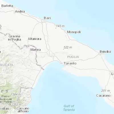 Map showing location of Massafra (40.586180, 17.116350)