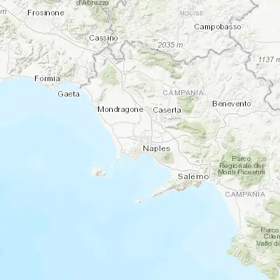 Map showing location of Melito di Napoli (40.919480, 14.231040)