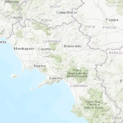Map showing location of Mercogliano (40.921570, 14.744910)