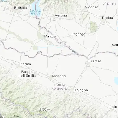 Map showing location of Mirandola (44.885150, 11.069020)