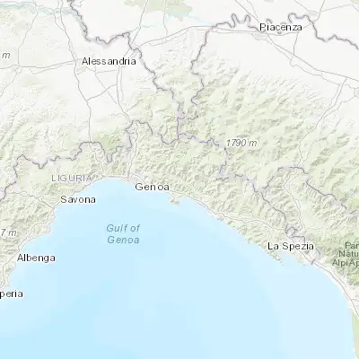 Map showing location of Moconesi (44.420650, 9.209770)