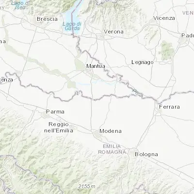 Map showing location of Moglia (44.935610, 10.914630)
