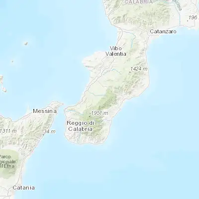 Map showing location of Molochio (38.307890, 16.031410)