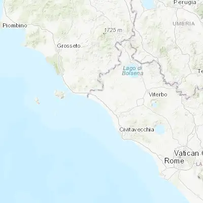 Map showing location of Montalto di Castro (42.349830, 11.607880)