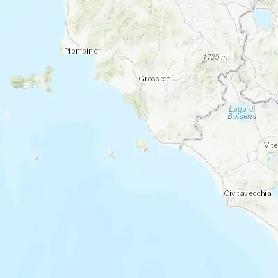 Map showing location of Monte Argentario (42.434520, 11.119540)