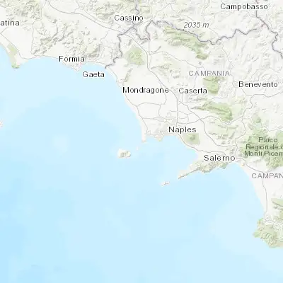 Map showing location of Monte di Procida (40.798090, 14.050230)