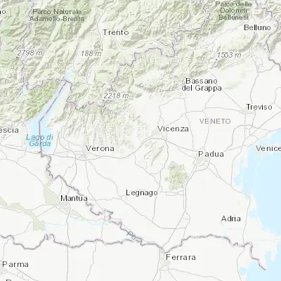 Map showing location of Montecchio Maggiore-Alte Ceccato (45.503690, 11.412000)