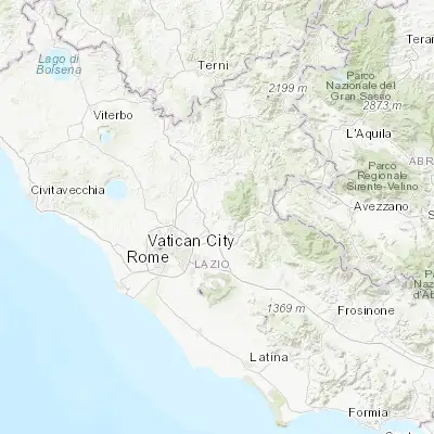 Map showing location of Montecelio (42.020670, 12.743540)