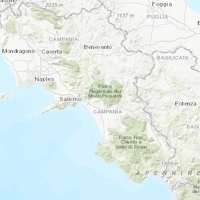 Map showing location of Montecorvino Rovella (40.691800, 14.978620)