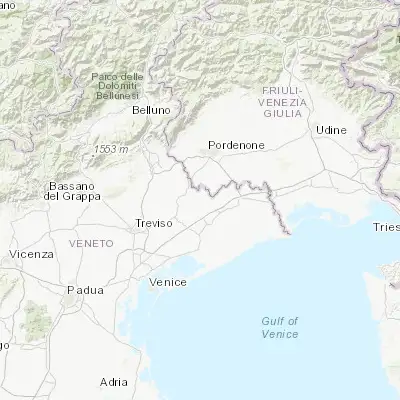 Map showing location of Motta di Livenza (45.775520, 12.604110)