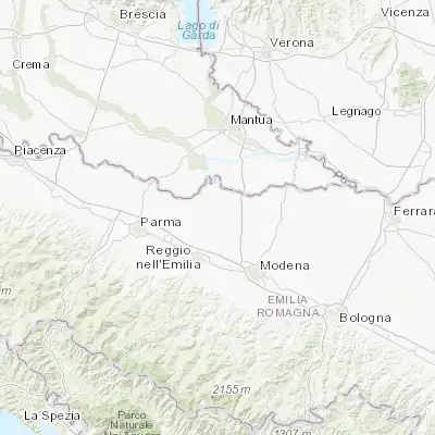 Map showing location of Novellara (44.844880, 10.727450)