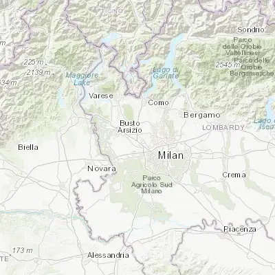 Map showing location of Origgio (45.596760, 9.016450)
