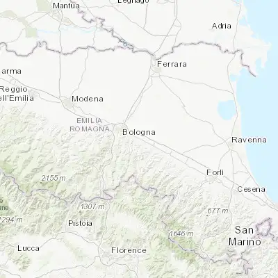 Map showing location of Ozzano dell'Emilia (44.444270, 11.475520)