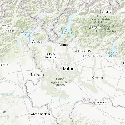 Map showing location of Paderno Dugnano (45.568990, 9.164830)