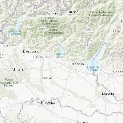Map showing location of Passirano (45.596730, 10.069860)